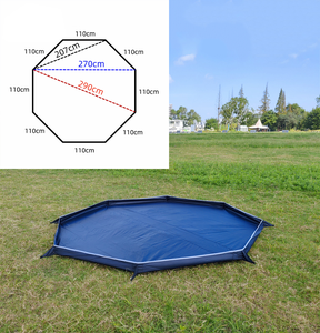 3,2m Lichtgewicht Hot Tent met Badvloer, Voetafdruksysteem, Waterdichte Tipi Tent met 2 Deuren, voor Buiten Kamperen, Backpacken en Wandelen - Product Image 5