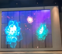 Écran LED HD en verre pour intérieur, panneau d'affichage numérique P3.91 7.82, 1000x500mm, écran transparent pour centres commerciaux, magasins de détail