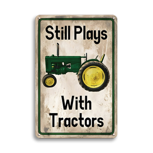 Bán Buôn Vui Tin Đăng Nhà Để Xe Người Đàn Ông Cave Bar Pub Nhà Xe Sửa Chữa Cửa Hàng Tường Trang Trí Nội Thất Cổ Điển Kim Loại Đăng Ô Tô Kim Loại Áp Phích - Product Image 4