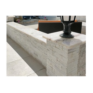 2022 nóng bán giá cả cạnh tranh Trung Quốc bán buôn đá cẩm thạch trắng tự nhiên thạch anh bên ngoài hiện đại gờ đá văn hóa Veneer - Product Image 2