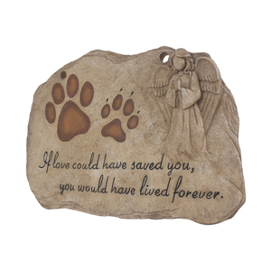 Paw Prints Pet <strong>Dog</strong> <strong>Memorial</strong> <strong>Stones</strong> Garden <strong>Stones</strong> with Angel Statue for Pets Sympathy <strong>Memorial</strong> Gifts Loss Gifts - Product Image 2