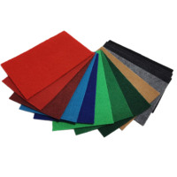 Tapis en Polyester multi-couleurs, lot de 10 pièces, côtelé d'extérieur, non tissé, aiguille pointue, pour exposition