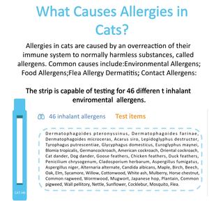 Allergietest: 46 inhalatie-allergenen Testkit voor feline allergene-specifieke IgE-antilichamen (Proteïne Microarray) - Product Image 2