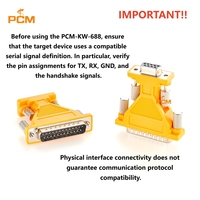 Adaptateur D-Sub DB25 mâle vers DB9 femelle, convertisseur série RS232 pour contrôleur d'automatisation d'instruments PLC industriels, DB25M vers DB9F