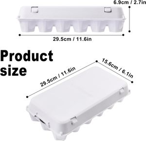 Boîtes à œufs vides réutilisables en pâte à papier biodégradable avec logo personnalisé, <span class=keywords><strong>12</strong></span>/18 unités, pour le stockage, support de plateau à œufs en papier - Product Image 2