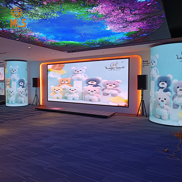 High Quality P1.2 P1.5 P1.8 P2.5 P3 Digital Flexible Curved Indoor Soft Led Display Screen Column Cylinder Round Ring Video Wall