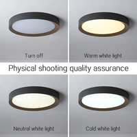 Plafonnier LED moderne de haute qualité avec télécommande, en fer, AC 4000K, IRC 80, sans scintillement, couleur réglable, vente chaude Zhongshan