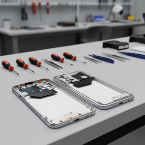 Coque arrière en alliage d'aluminium argenté pour Xiaomi Redmi 10, pièce de rechange pour téléphone portable - Product Image 3