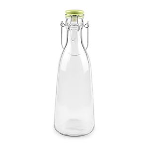 500ml 1000 16oz 32 Clip Tapa de cerámica Botella de leche de vidrio Agua con tapa abatible oscilante - Product Image 5