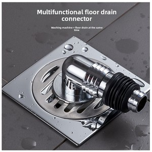 Conector de tubería de <span class=keywords><strong>desagüe</strong></span> para lavadora KAWAL, moderno, codo de <span class=keywords><strong>desagüe</strong></span> de suelo, a prueba de olores, cromado, 30 mm, roscado, para baño - Product Image 3