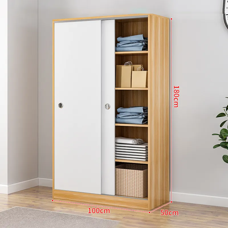 Modern Cabinet Storage Solid Wood High-end Customization width 1.0m Wood Solid Wood Cupboards For Bedroom Wardrobe
