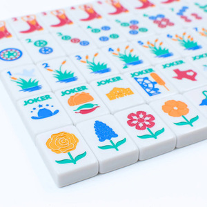 American Mahjong Tile <b>Set</b> High-End Modern Design 4-Player Luxury <b>Set</b> Custom Engraved Logo <b>Melamine</b> Entertainment - Product Image 2