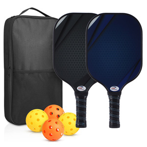 Ensemble de raquettes de pickleball avec balles et sac de transport, poignée antidérapante, équipement de sport en plein air - Product Image 1