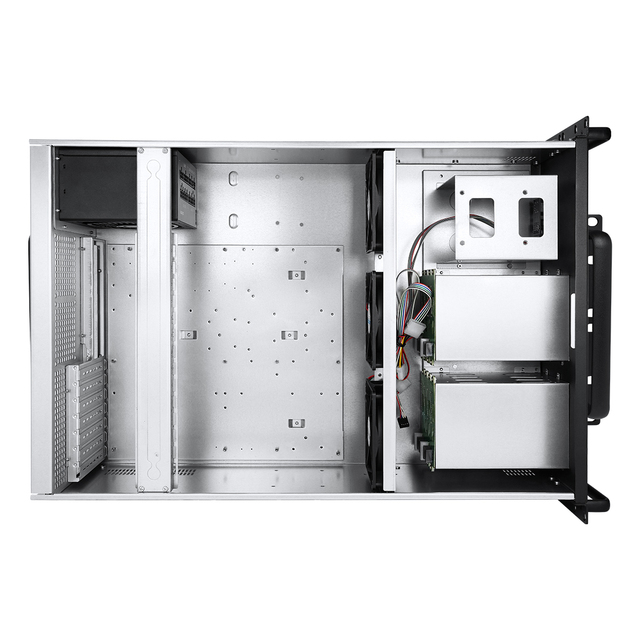 4U Server Case 340mm GPU 650mm Depth 7 PCIe+Phoenix 3x12cm Fans 1.2mm Steel 8-Drive Big Data Distributed Storage in Stock