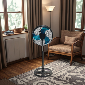 <span class=keywords><strong>Ventilateur</strong></span> électrique moderne en plastique de 18 pouces avec commande mécanique, 3 vitesses réglables, hauteur réglable pour voiture et hôtel - Product Image 5