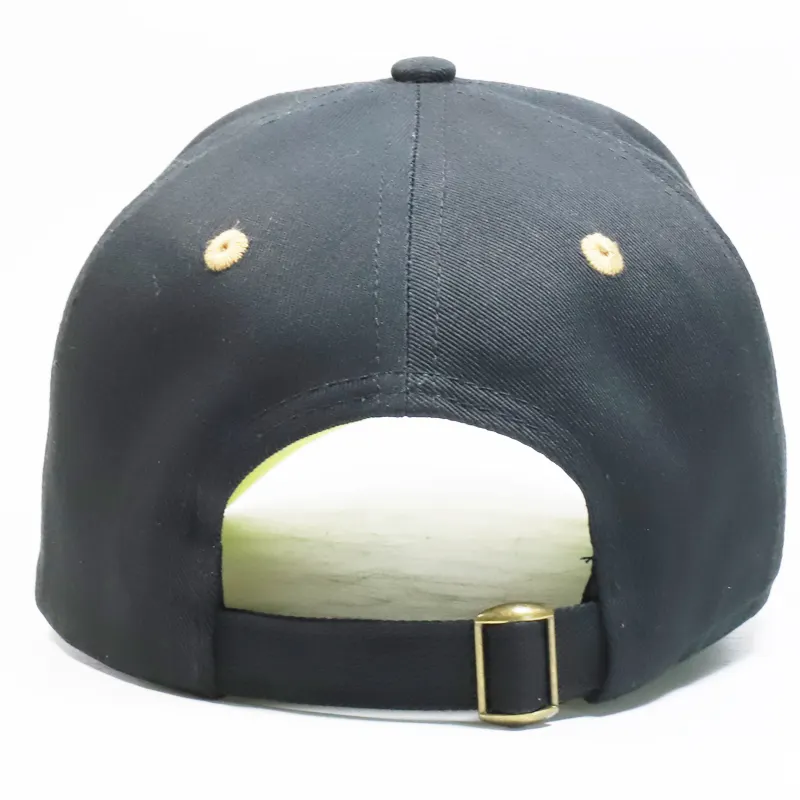 Großhandel Hohe Qualität Marke Gorras Nach Metall Farbe Logo Gebogene Krempe Baseball Kappe Hut