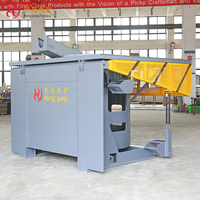 Fourneau de 100 kg à 20 tonnes pour la fusion de canettes en aluminium, de fer, d'acier et de lingots de cuivre par induction