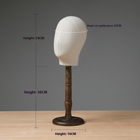 Accessoires de moule de tête factice en plastique haut de gamme pour magasin de vêtements pour boucles d'oreilles chapeau perruque présentoir pour bijoux pour hommes et femmes