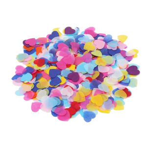 Sac OPP de 100 grammes avec impression de logo personnalisée, emballage de vente au détail, confettis en forme de cœur, papier de soie de 17 grammes pour le remplissage de ballons et de piñatas - Product Image 3