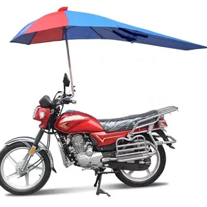 Guarda-chuva dobrável manual aberto compacto para carrinho de carro, guarda-chuva de dupla camada à prova de vento e bicicleta