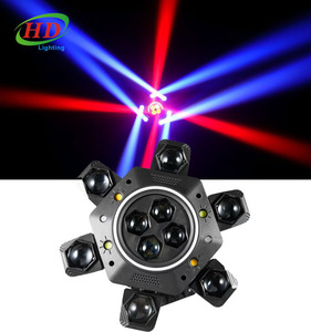 Nuovo Laser LED a Sei Teste per KTV 120W RGBW, Attivazione Vocale, Telecomando, 7 Colori Rotanti, Effetto Atmosfera per Feste, Luci UV per Danza e Corsa - Product Image 2