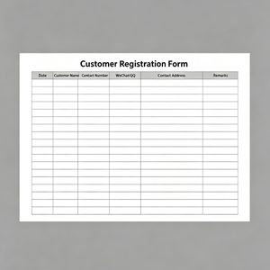Libro di Registrazione Clienti in Carta Kraft, Registro Visitatori Personalizzato per Uso Reception Aziendale - Product Image 2