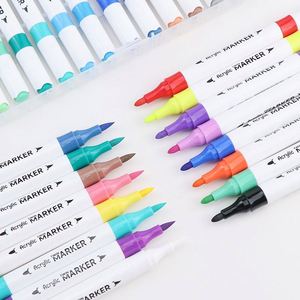 Professional 12-48 Colors Plastic Acrylic Paint Marker Pen Set for Drawing - Product Image 5