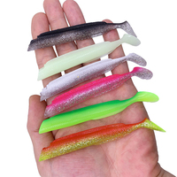 12.5cm 23.5g leurre de pêche souple queue en T avec crochet de gabarit en plomb pour naufrage longue distance pour la pêche à la truite basse en eau douce salée