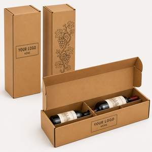Cajas Extra Grandes Personalizadas <span class=keywords><strong>Cerca</strong></span> <span class=keywords><strong>de</strong></span> <span class=keywords><strong>Mí</strong></span>, Impresión <span class=keywords><strong>de</strong></span> Cajas Rectangulares Largas <span class=keywords><strong>de</strong></span> Cartón Corrugado para Botellas <span class=keywords><strong>de</strong></span> Vino Espumoso - Product Image 1