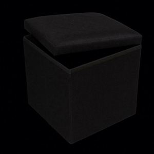 Modern <b>Stool</b> Living Room Furniture <b>Storage</b> Box Fabric Stainless Steel Bamboo Highest Quality Sample Available <b>Stools</b> Counter - Product Image 3