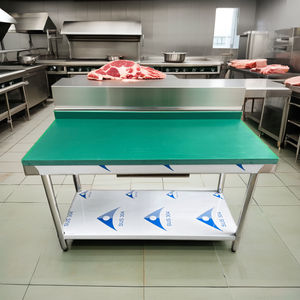 Alta Qualidade Restaurante Cozinha Dobrável Mesa De Jantar com PE Placa Bancada Dobrável De Aço Inoxidável - Product Image 4