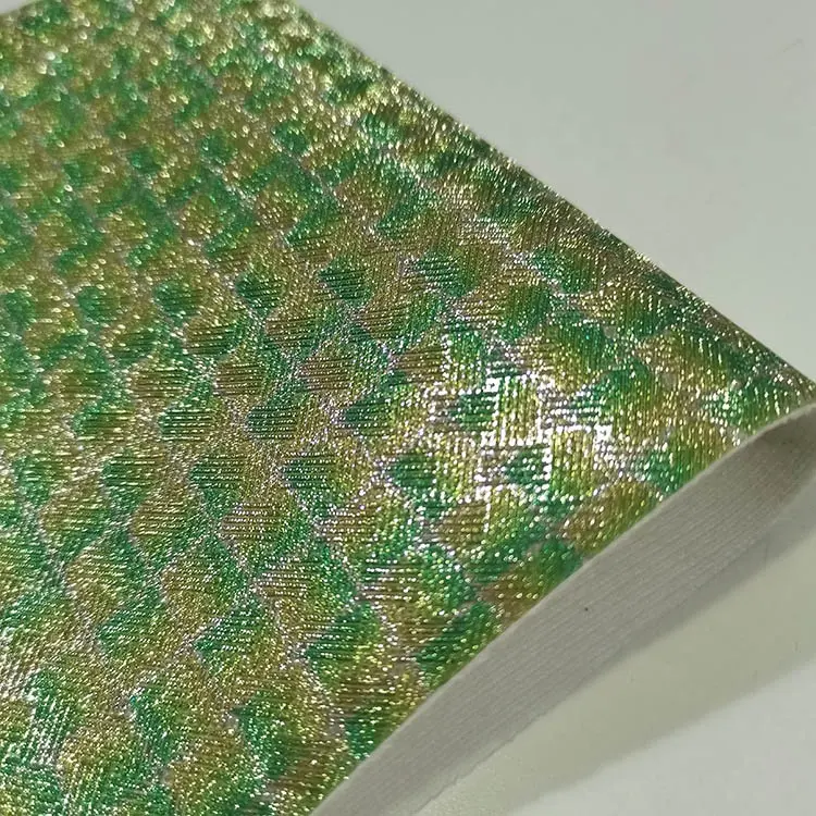 Glänzende Faux funkelnde Vinyl Galvanik gedruckt Glitter PVC Leder Stoff für Handtasche Tasche Schuh und Dekoration