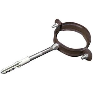 Collare per Tubo di Scarico Rotondo Preverniciato 80mm Marrone Scuro - Product Image 1