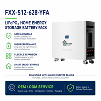 Batterie LiFePO4 sur pied mobile 51.2V 628Ah 32kWh avec sortie latérale et ports de communication multiples, compatible parallèle