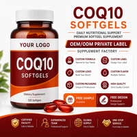 Gélules de CoQ10 Coenzyme Q10 – Complément Énergisant et Antioxydant pour le Bien-être Adulte – Marque Blanche OEM/ODM pour Acheteurs B2B