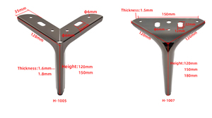 Metall Sofa Beine Hersteller Großhandel Custom Alle Möbel Beine Metall Hardware Zubehör Stativ Beine für Schränke - Product Image 5