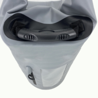 Lona impermeable para exteriores, bolsa seca de PVC de 15l con correas de hombro