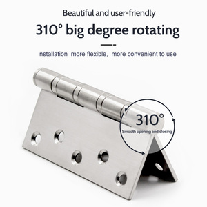 लकड़ी के दरवाजे के लिए उच्च गुणवत्ता वाले टिकाऊ 304 स्टेनलेस स्टील आधुनिक बट हिंज लकड़ी के दरवाजे के लिए अलमारियाँ 3 साल की वारंटी मॉडल 4.543 - Product Image 3