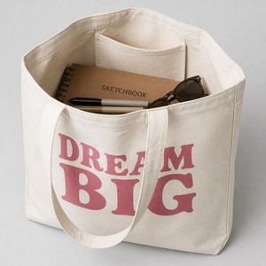 <b>Foldable</b> Canvas Tote <b>Bag</b> Portable Cotton Reusable Oversized Shoulder Shopping <b>Bag</b> with Pocket for Women Travel Grocery Beach - Product Image 4