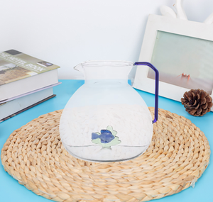 เหยือกใส่น้ำใสสำหรับใส่ในบ้านปลา3D สูงแก้วบอโรซิลิเกตงานตามสั่ง - Product Image 4