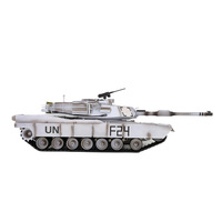 HengLong - Tanque de Batalla RC a Escala 1:16, Estilo M1A2, 62 cm, 7.4 V, 1800 mAh, Disparo de BB, Sonido de Humo, Torreta Giratoria, Alcance de 80 m, AA