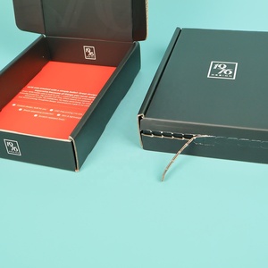 Boîtes d'expédition en carton personnalisées avec logo, fermeture pliante, boîte d'expédition en carton ondulé personnalisée avec ruban adhésif double face détachable - Product Image 6