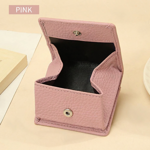 Porte-monnaie en cuir véritable pour femme, fermeture éclair, porte-monnaie en cuir personnalisé, pochette, petit porte-monnaie miniature - Product Image 2