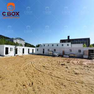 Bâtiments modulaires préfabriqués durables Cbox, bureau de chantier avec toilettes, camp de travail, maison conteneur détachable - Product Image 1
