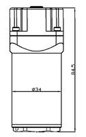 Capteur de température et de vibration sans fil triaxial acoustique SKA-WS21M Zigbee avec montage fileté - Plage de fonctionnement de -20 à +70°C