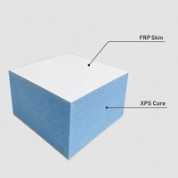 Panneau composite léger XPS sandwich en PRV, panneau isolant en mousse de fibre de verre pour caravanes, carrosseries de camions, maisons préfabriquées - Vente en gros directe usine