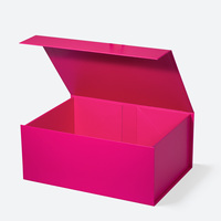 Boîte cadeau rigide en carton pliable avec rabat magnétique Geoto Magenta A5 Deep Size, vente en gros
