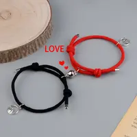Paar Liebe Günstige Legierung Anhänger Charms Magnet armband für Paare