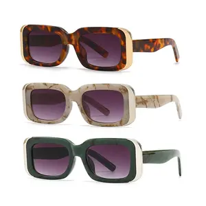 Wholesale OEM Custom Logo Vintage Ladies Square Sunglasses News Trends Street Wear Retro Women Rectangle Shades Sun Glasses