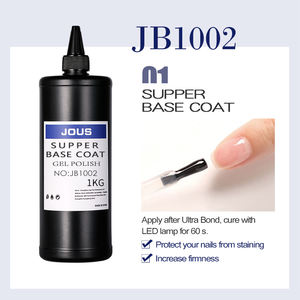 JOUS 60s Cure Nail Primer Base Gel Ultra Tipis Bernapas Mencegah Menguning Daya Rekat Kuat Mudah Dihapus Tanpa Beban Gel Polish - Product Image 2